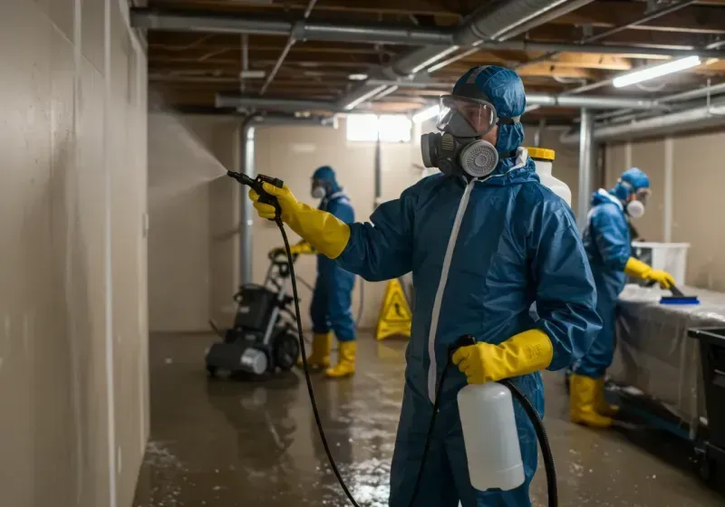 Basement Sanitization and Antimicrobial Treatment process in Guernsey, WY